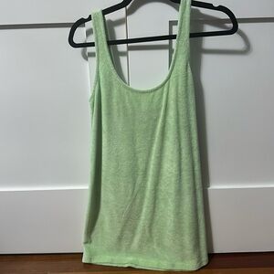 Zara light green terry dress